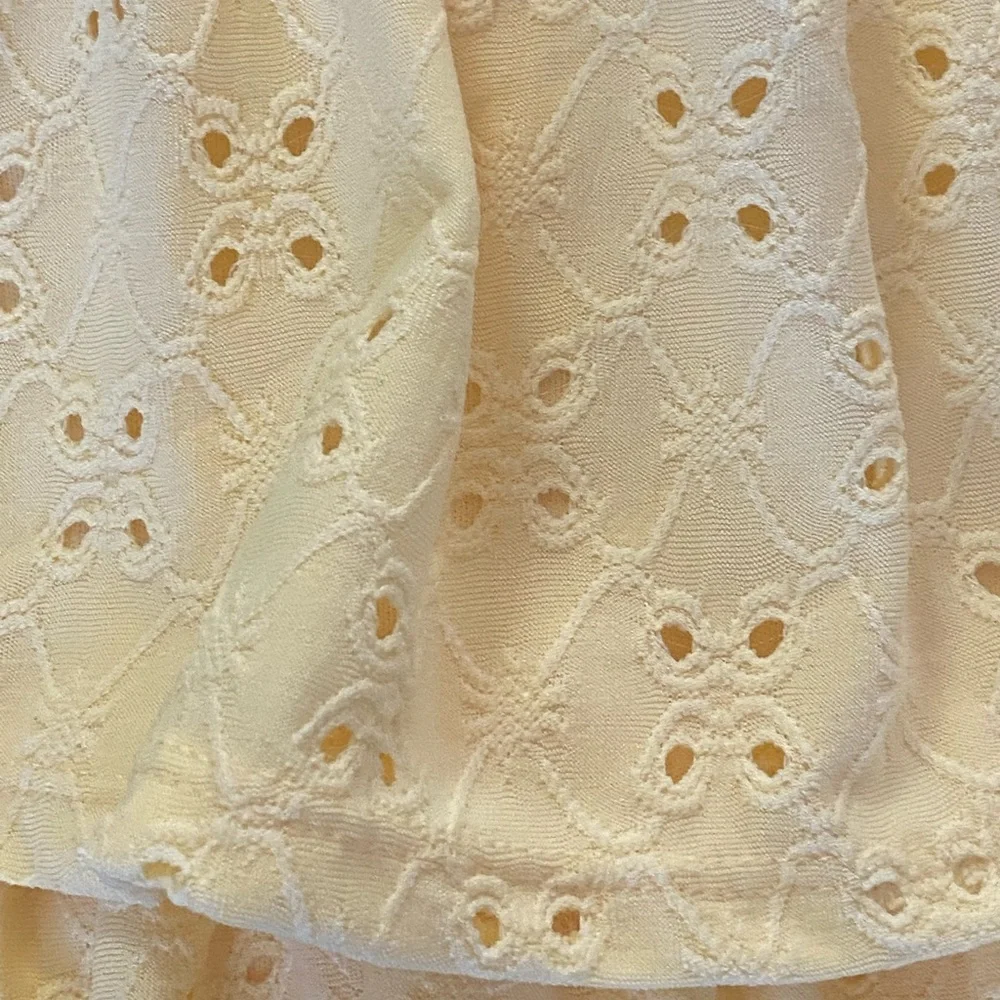 Btween Yellow Eyelet Kids Skirt Set. Size 4T
